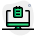 ordinateur-personnel-externe-avec-rappel-stick-notes-sur-écran-de-travail-vert-tal-revivo icon