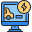 electric car inspection icon