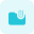 File folder attachment of media or document icon