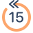 parakeet color style skip 15 seconds back icon