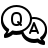badges style faq icon