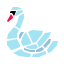 pieces style swan icon