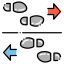 foot traffic icon