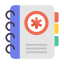 Medical notebook icon