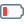 Phone Low battery power level indication isolated on a white background icon