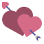 Hearts with Arrow icon
