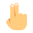 color style two fingers icon