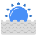 ocean sunset icon