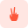 胜利手势 icon