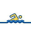connect color style swimming icon