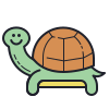 süße Schildkröte icon
