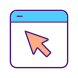 Mouse Pointer On Browser Window icon
