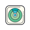 color hand drawn style find iphone icon