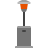 color style patio heater icon