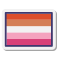 bandeira lésbica icon