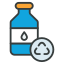 water bottle recycling icon