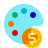 color glass style 艺术品价格 icon