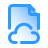 Document en nuage icon