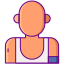 外部摔跤手武术 Flaticons 线性颜色平面图标 icon