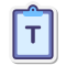 stickers style paste as text icon