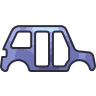 external-Car-frame-car-auto-peças-pateta-cor-kerismaker icon
