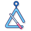 musical triangle icon