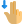 two finger swipe down icon