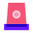 color glass style siren icon