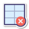 Supprimer la table icon