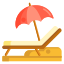Пляжный шезлонг icon