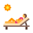 女性の日光浴 icon