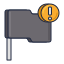 black flagged icon