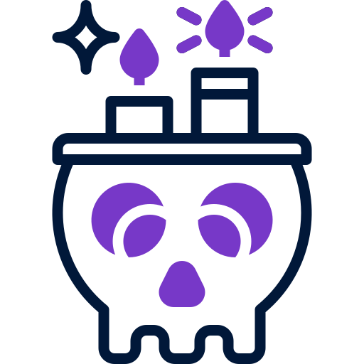 skull candle icon