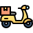 Delivery motorcycle icon