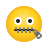 Reißverschluss-Mund-Gesicht icon