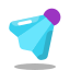 arcade style shuttlecock icon