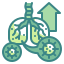 mutación-del-virus-del-pulmón-externo-wanicon-wanicon-de-dos-tonos icon