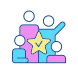 successful teambuilding icon