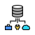 Cloud Data Storage icon