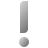 deco duotone style ausrufezeichen icon