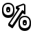 badges style percentage growth icon
