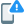Mobile phone with triangular exclamation mark notification icon