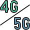 4G vs 5G icon