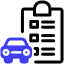 driver safety driving test icon
