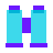 color glass style 쌍안경 icon