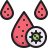 Blood drop virus icon