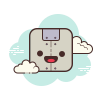 cloud style 반사적으로 icon