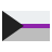 デミセクシュアルの旗 icon