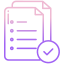 icone descreve um checklist de itens