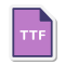 stickers style ttf icon